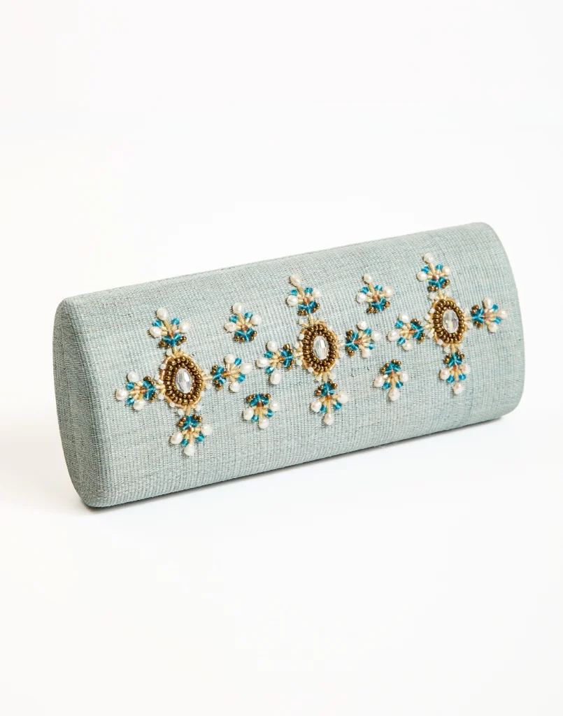 Peridot Beaded Clutch