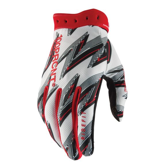 Gants cross 100% RIDEFIT 2026 - RougeRef : CE1584