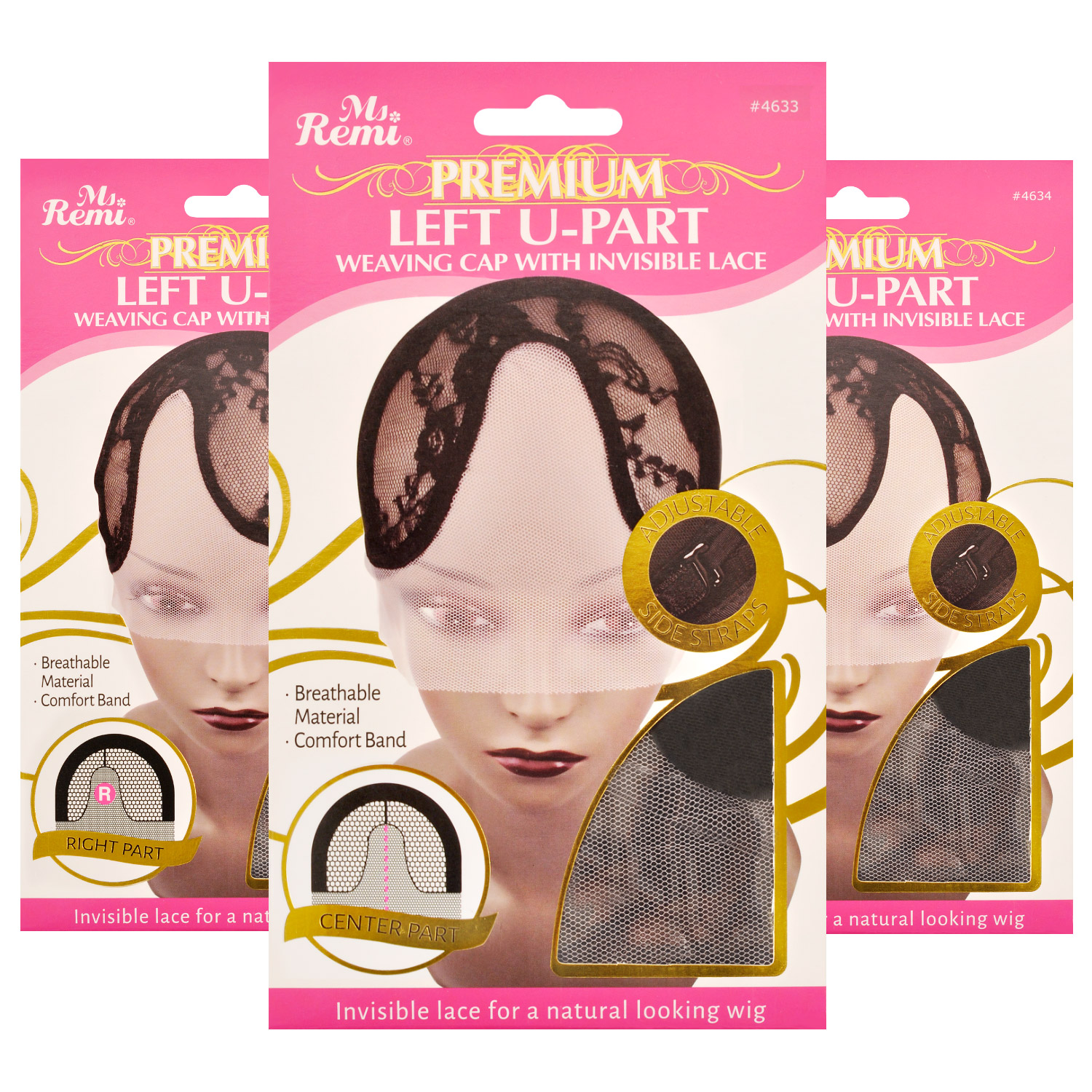 Annie Premium U-Part Weaving Cap with Invisible Lace Cap