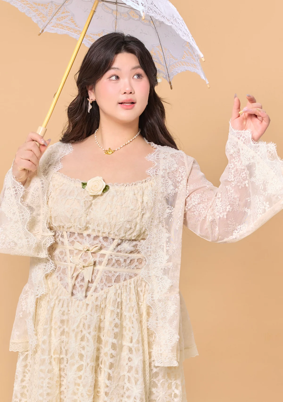 Curve & Plus Jasmine's Dream Net Corset