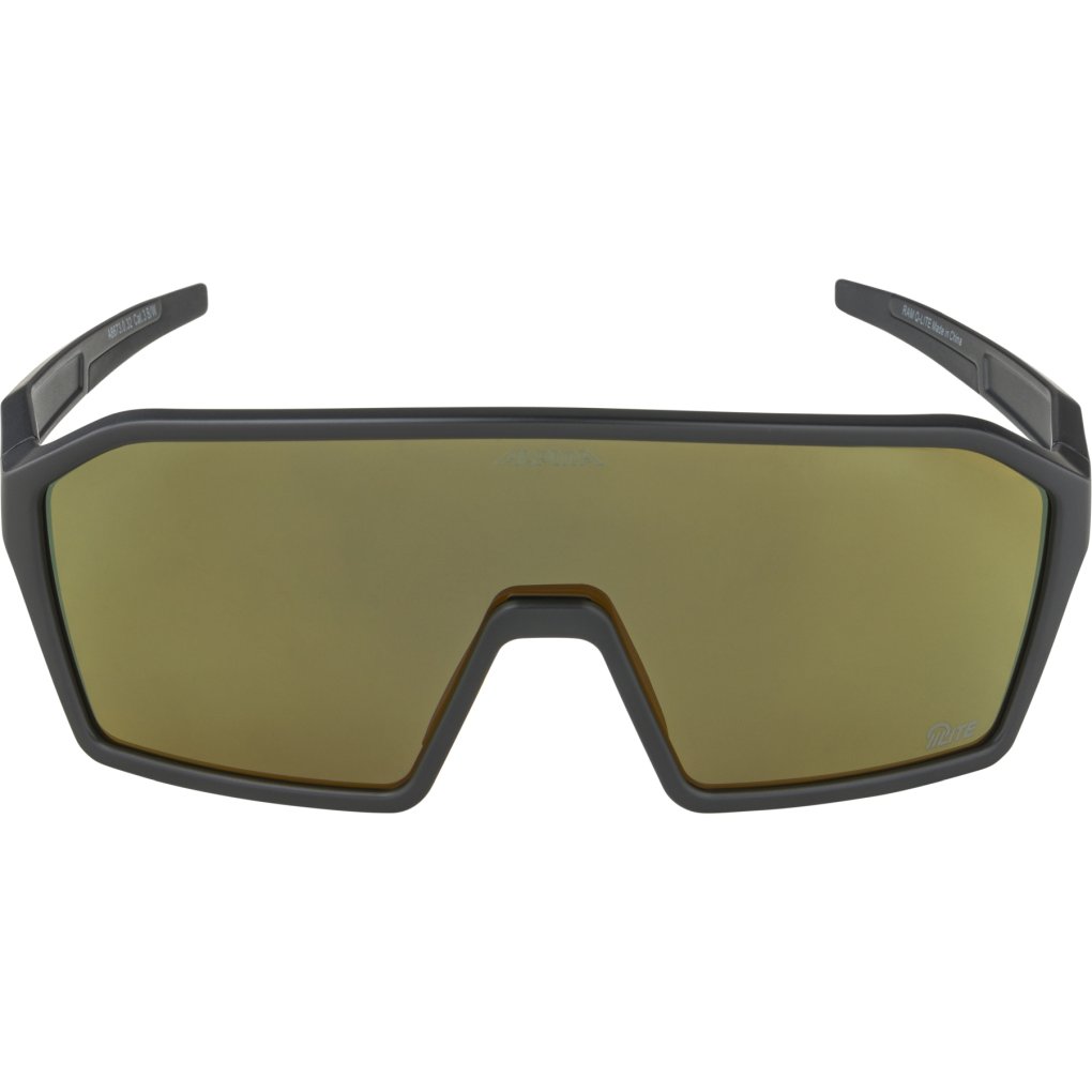 Alpina Ram Q-Lite Glasses - black matt/Varioflex silver mirror