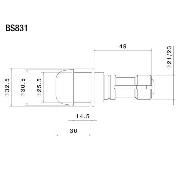 Rizoma Rearview Mirror Support BS831B Rearview Mirror Adapter - BlackRef : RZ0878 / BS831B