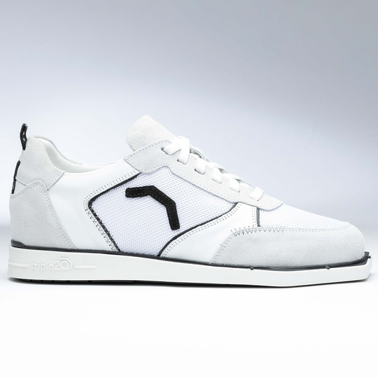 Triple20 Dart Shoes Textile Leather - White Black