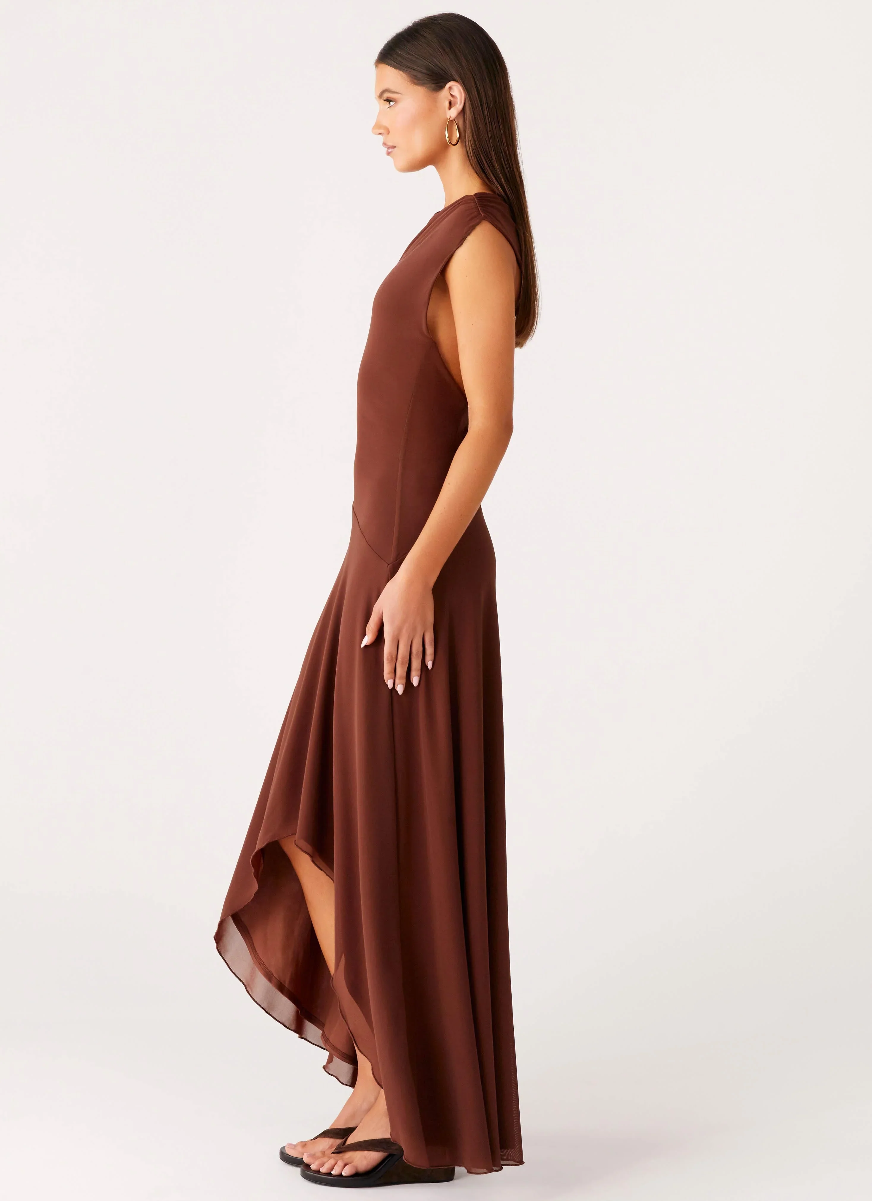 Danika Maxi Dress - Chocolate
