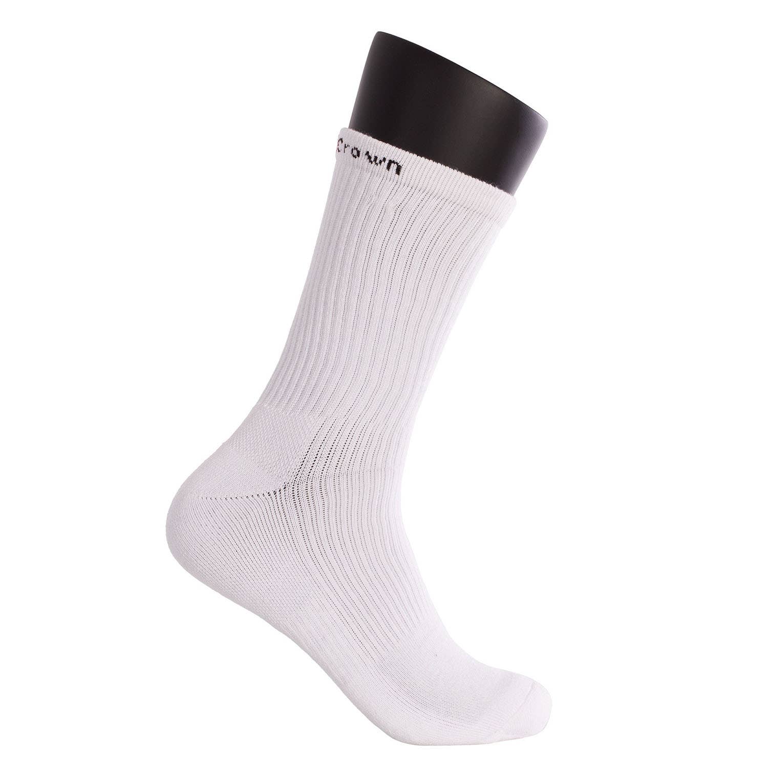 3 PACK 3 BLACK CROWN HIGH SOCKS A000411 WHITE