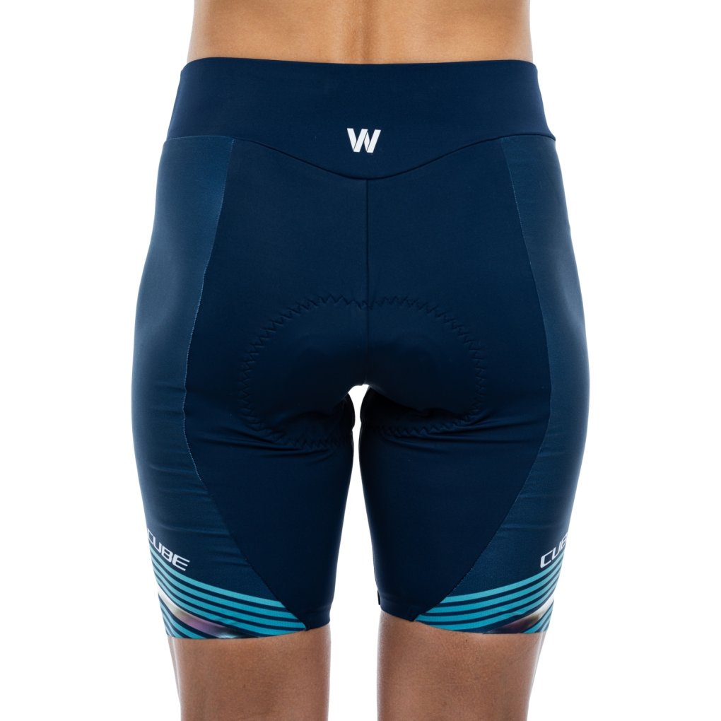 CUBE TEAMLINE Cycle Shorts Women - blue'n'mint