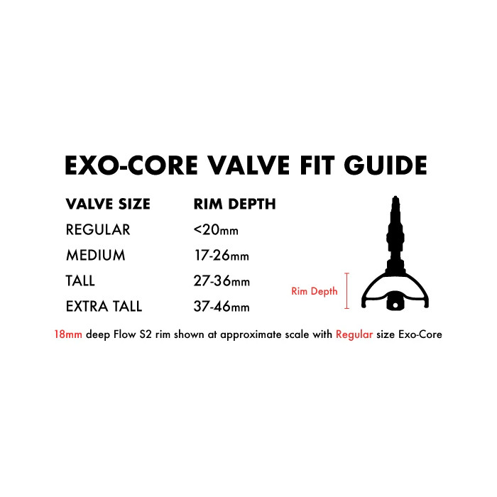 Stan's NoTubes Exo-Core Tubeless Valves - Extra Tall