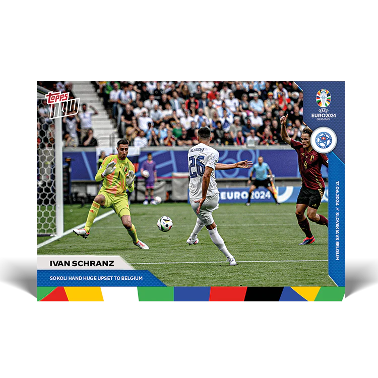 Ivan Schranz - Sokoli hand huge upset to Belgium - EURO 2024 TOPPS NOW® Card 12
