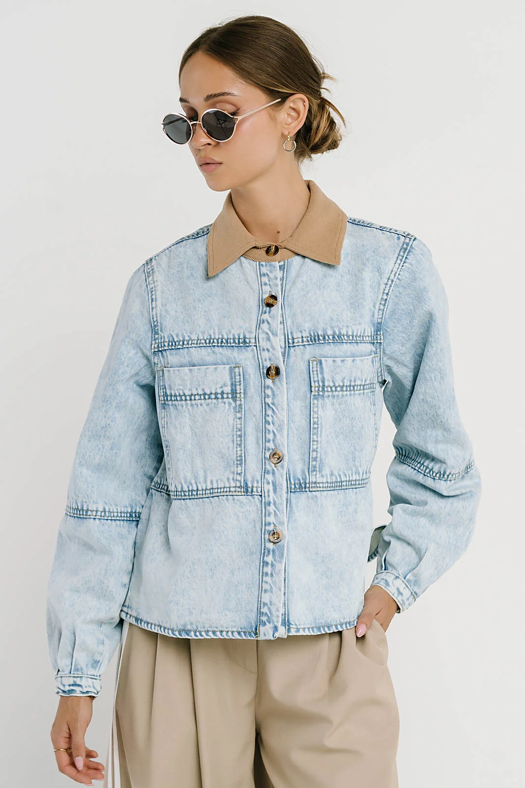 Andy Contrast Denim Jacket