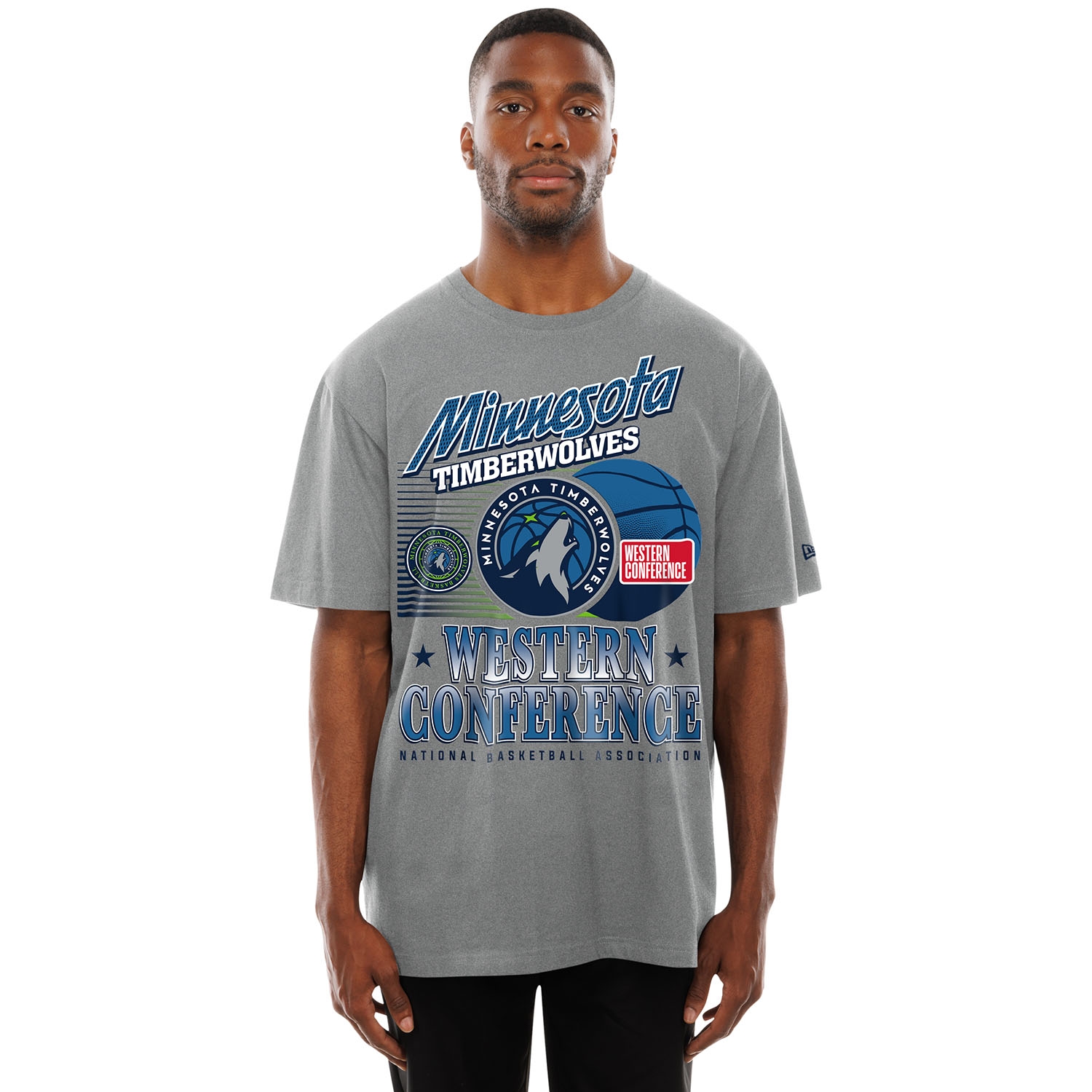 Minnesota Timberwolves Sport Classics Oversized NBA T-Shirt Gray