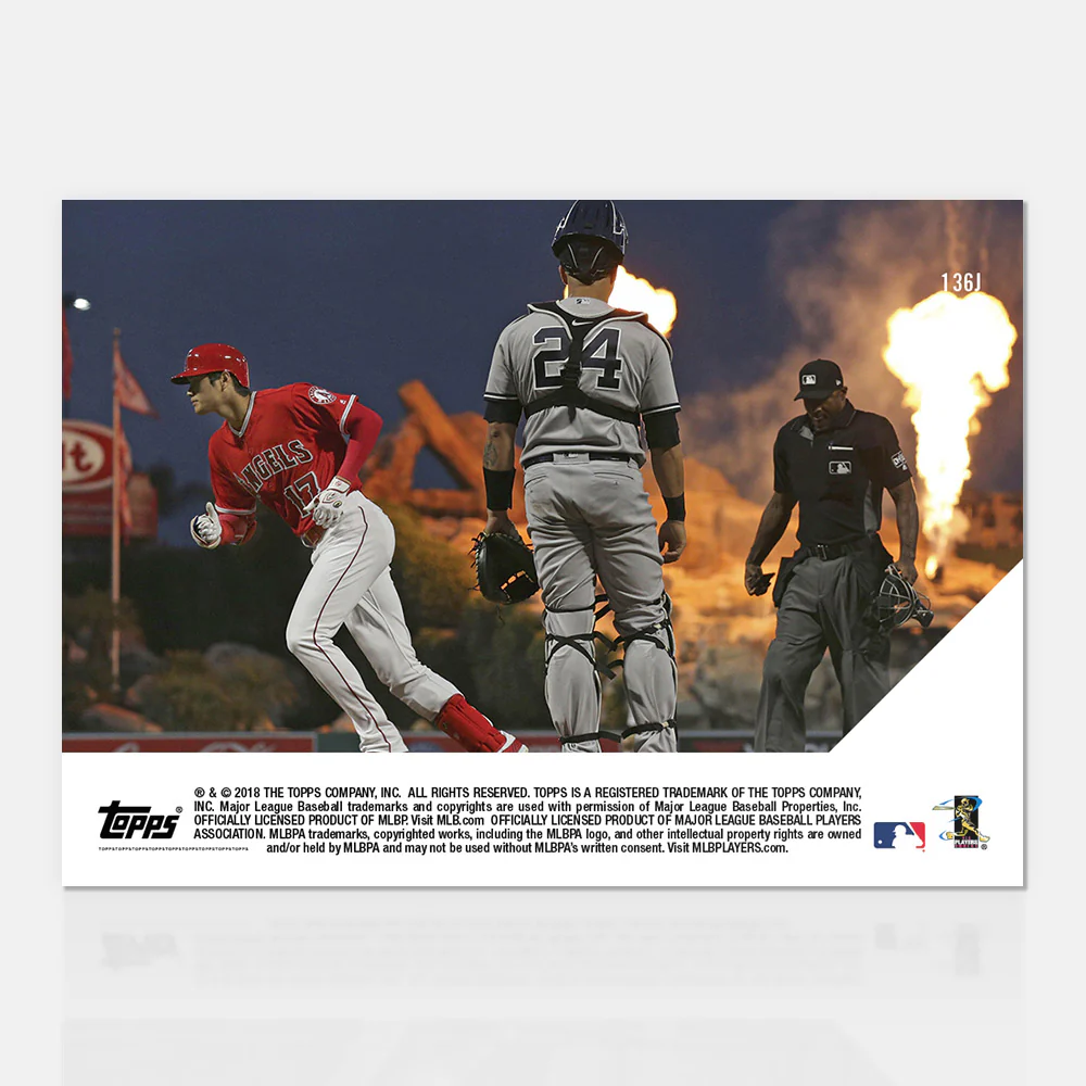 Shohei Ohtani - 04/27/2018 TOPPS NOW® Card 136J - Print Run: 3418