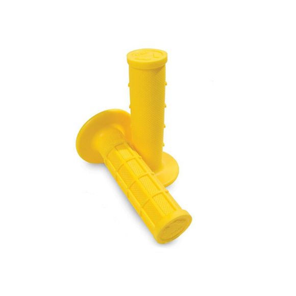 Odi RUFFIAN HALF WAFFLE Universal Handlebar Grips - YellowRef: ODI0014