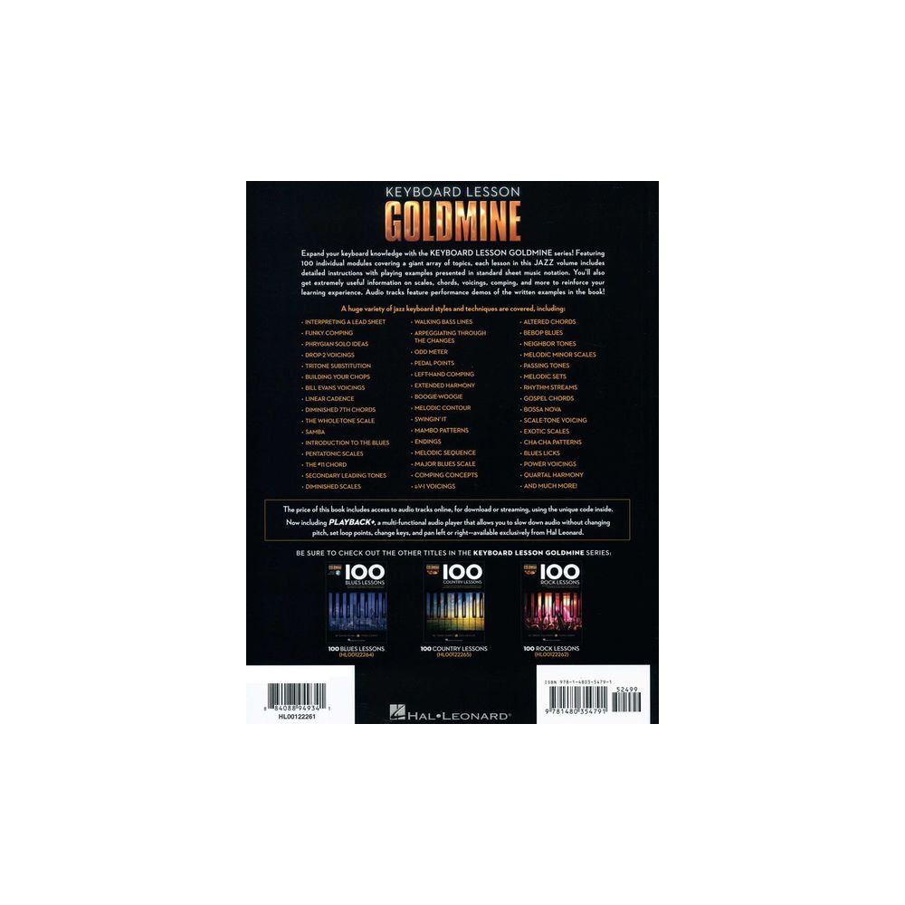 Hal Leonard Keyboard Lesson 100 Jazz – Thomann Ireland