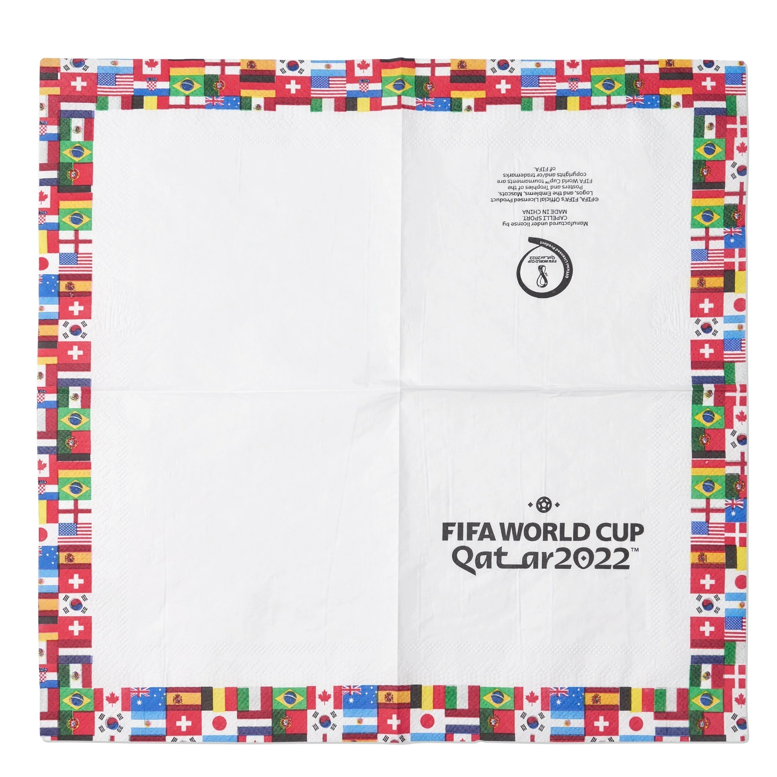 World football competition 16Pc Napkins- 5X5