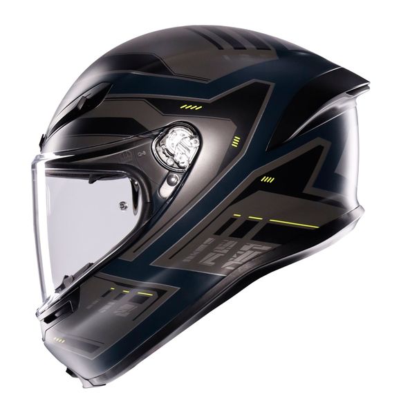 Casque intégral AGV K-6 S - ENHANCE - Gris / JauneRef : AG1046