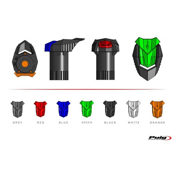 Puig engine guard kit r19 - blackHONDA 600 CBR 600 RR (PC37) - 2003 - 2006Ref: 1857 / 1857N