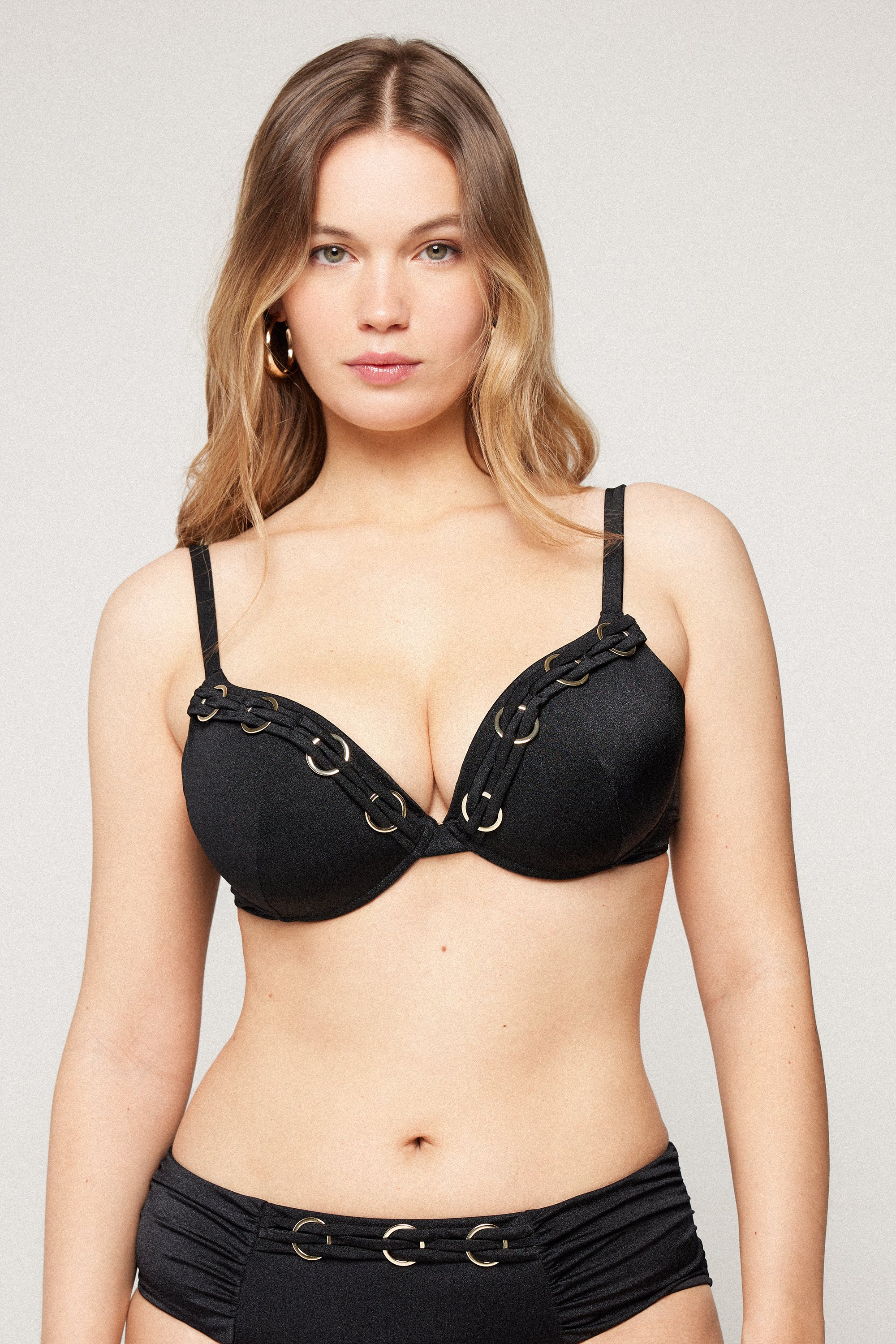 Royal Essence Lightly Padded Push-Up Bikini Top
