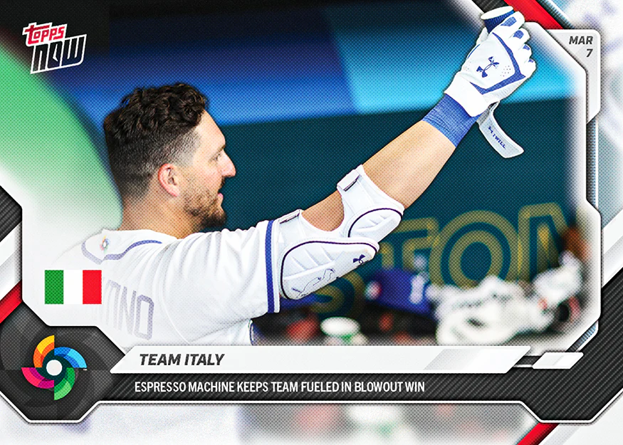 Team Italy - 2026 World Baseball Classic Topps NOW® - Card 13 - PR: 988