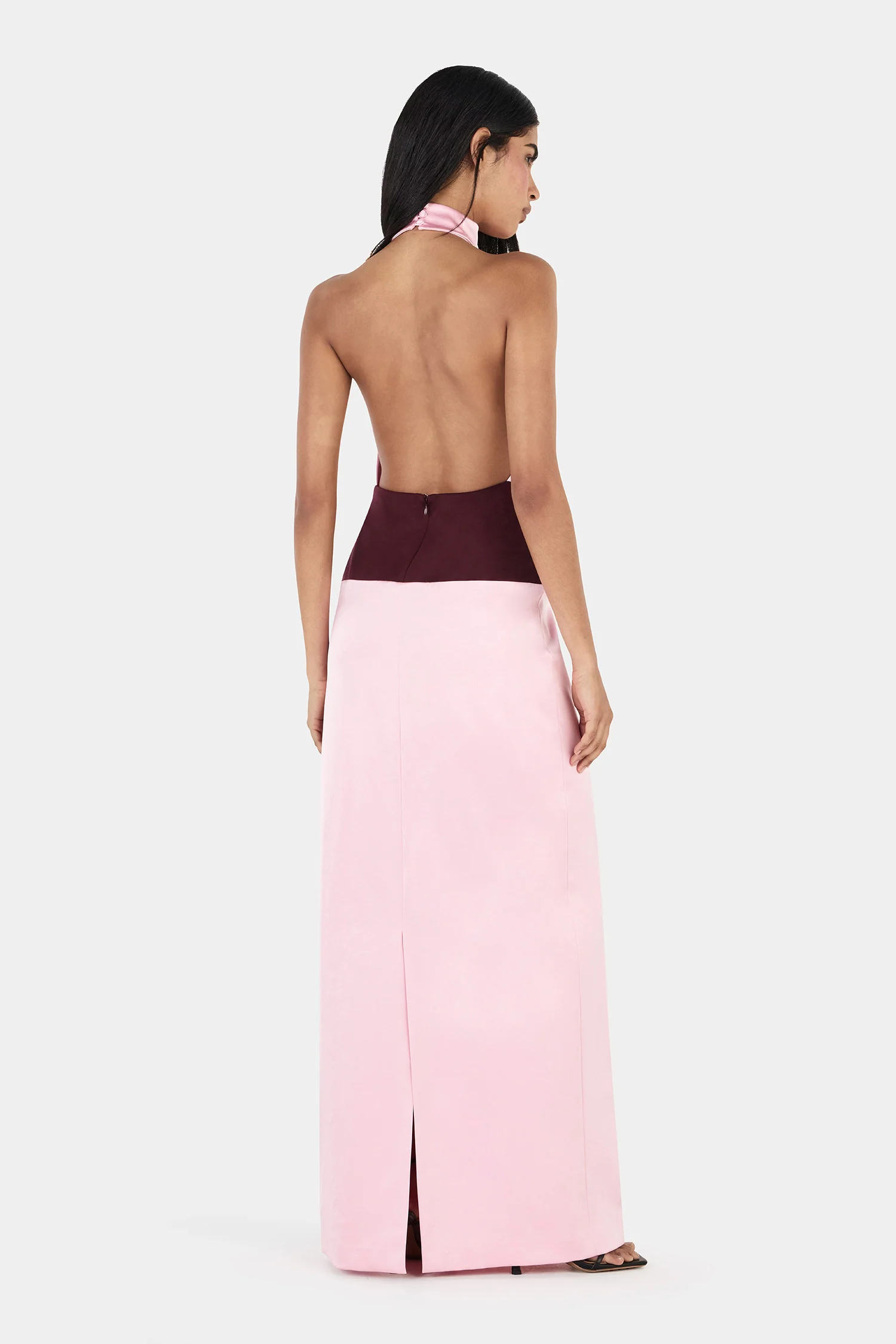Venetia Midi Dress Wine/Pink