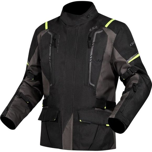 Ls2 Narvik Motorcycle Jacket - Black / YellowRef: LS1325