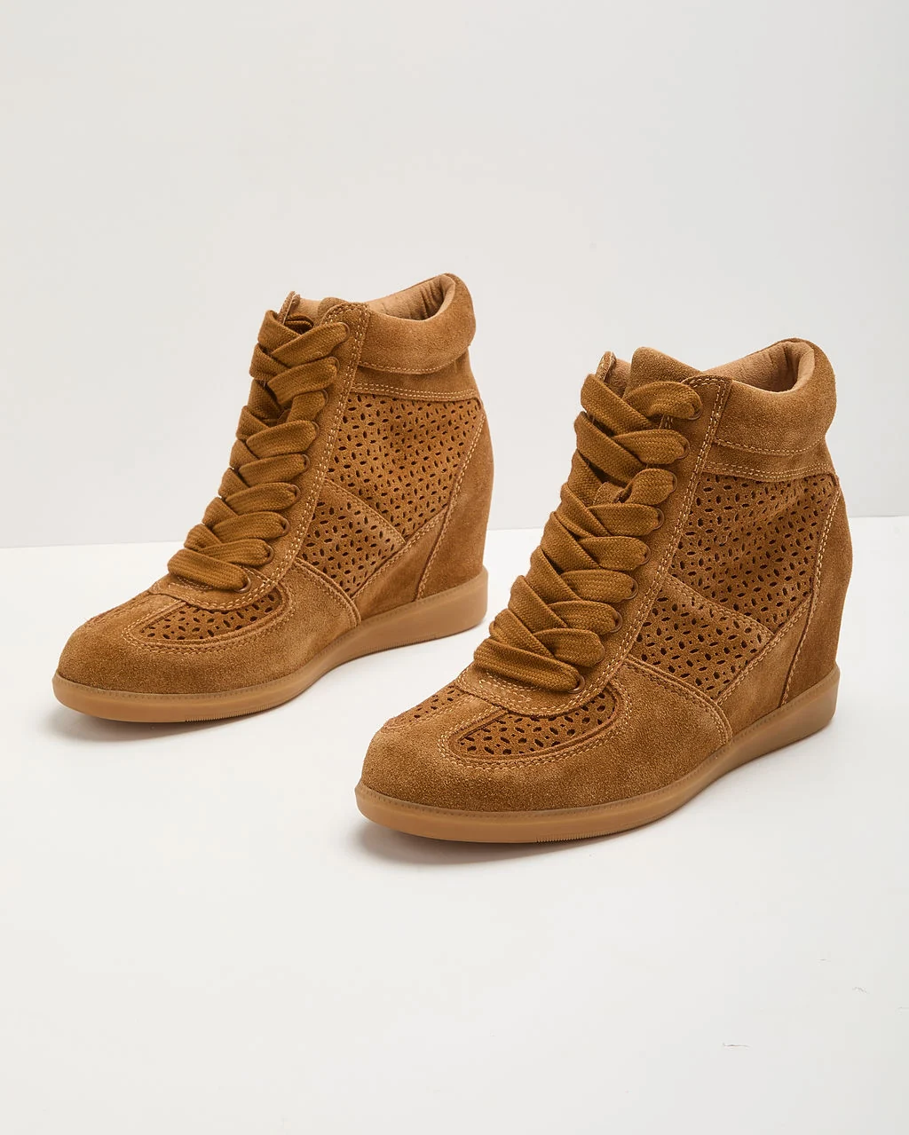 Kelis Faux Suede Wedge Sneakers