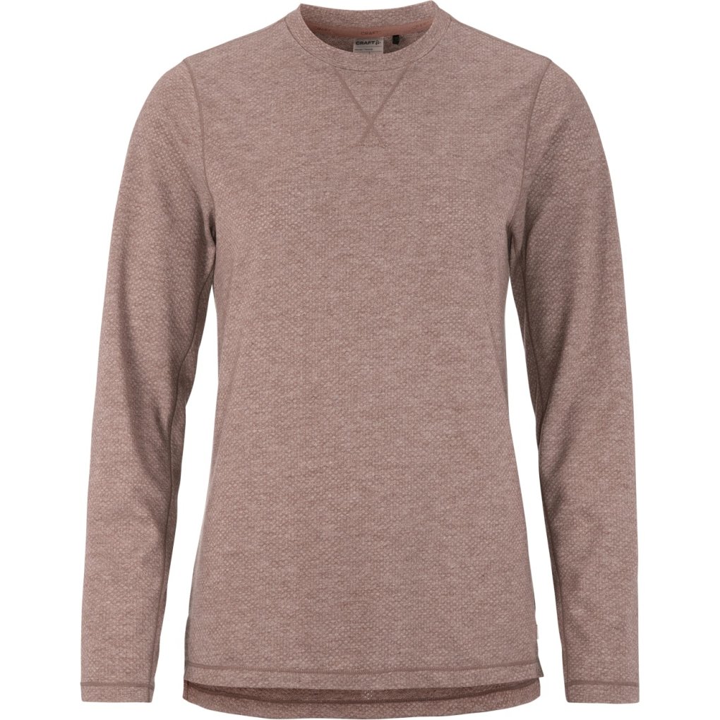 CRAFT Thermal Mesh Longsleeve Women - Rose Brown/Melange