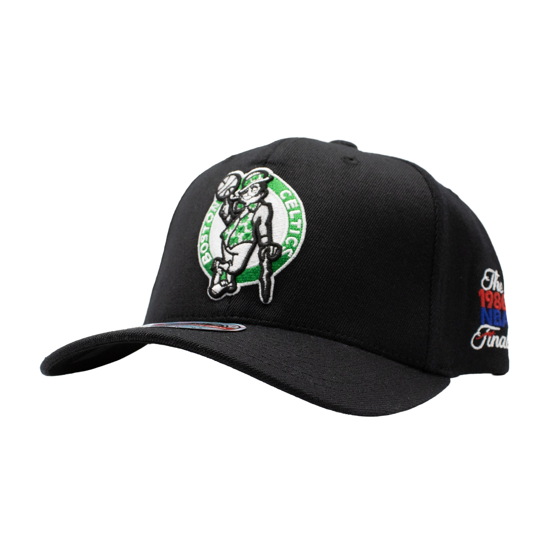 Boston Celtics 1986 NBA Finals Classic Red Stretch-Snap Cap Black