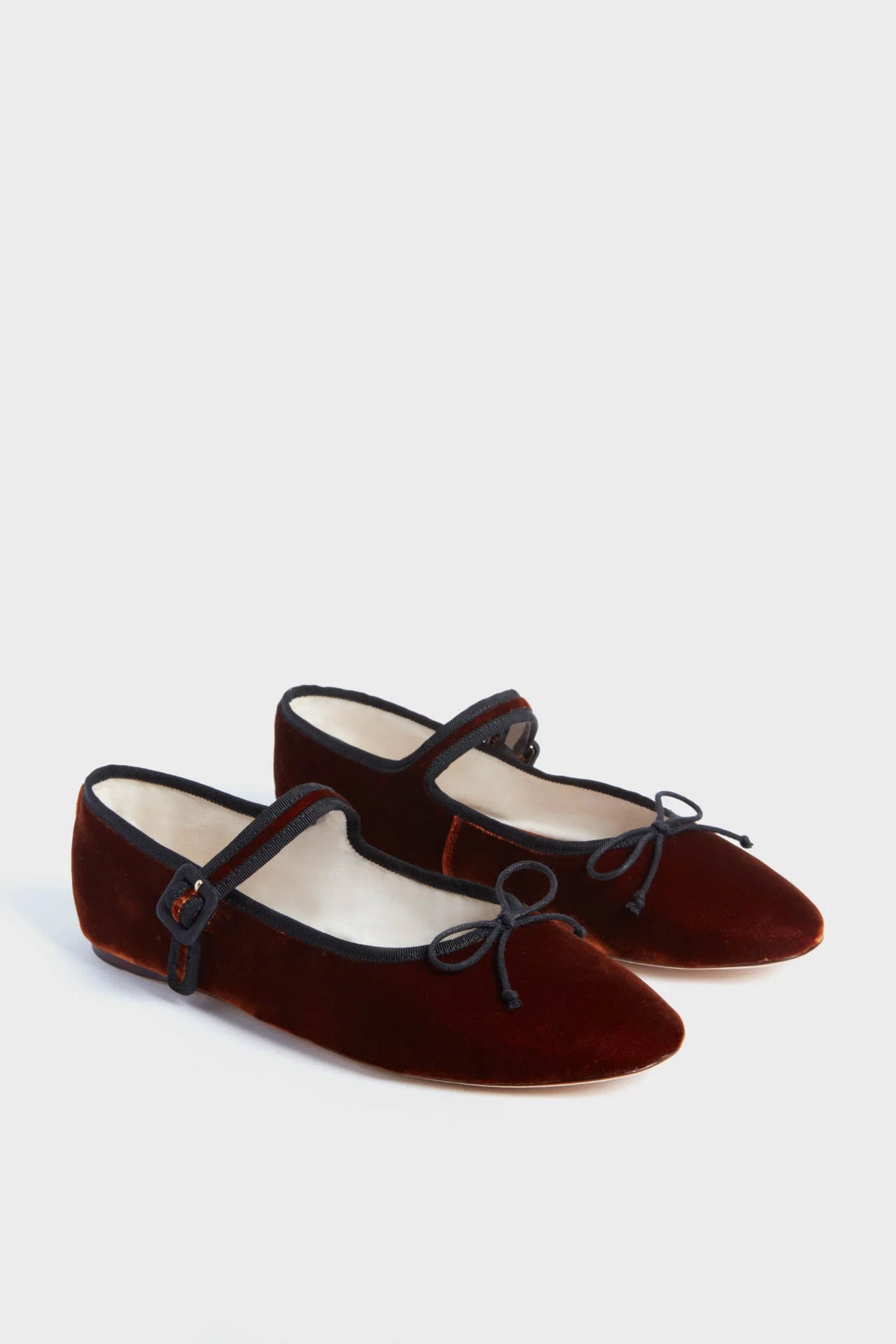 Sienna Velvet Chiara Mary Jane Flats
