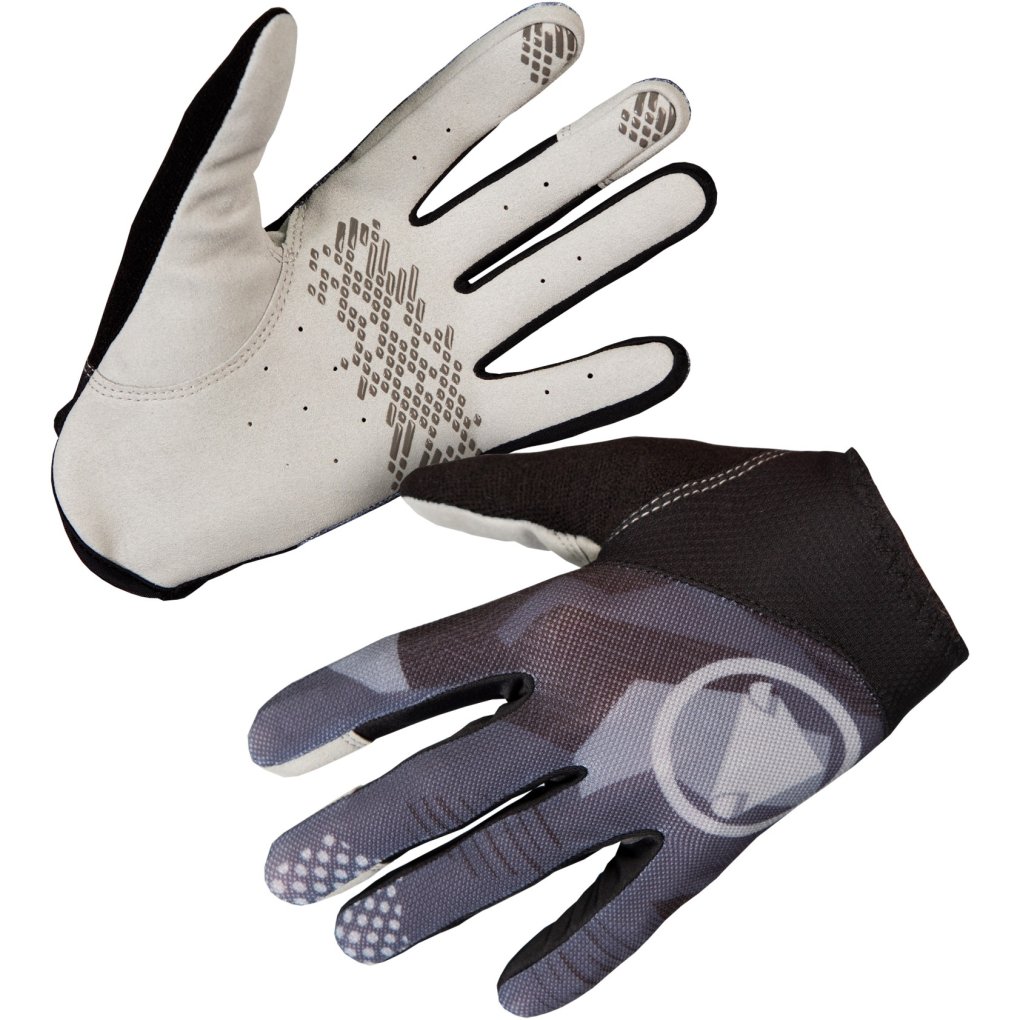 Endura Hummvee Lite Icon Full Finger Gloves - grey camo