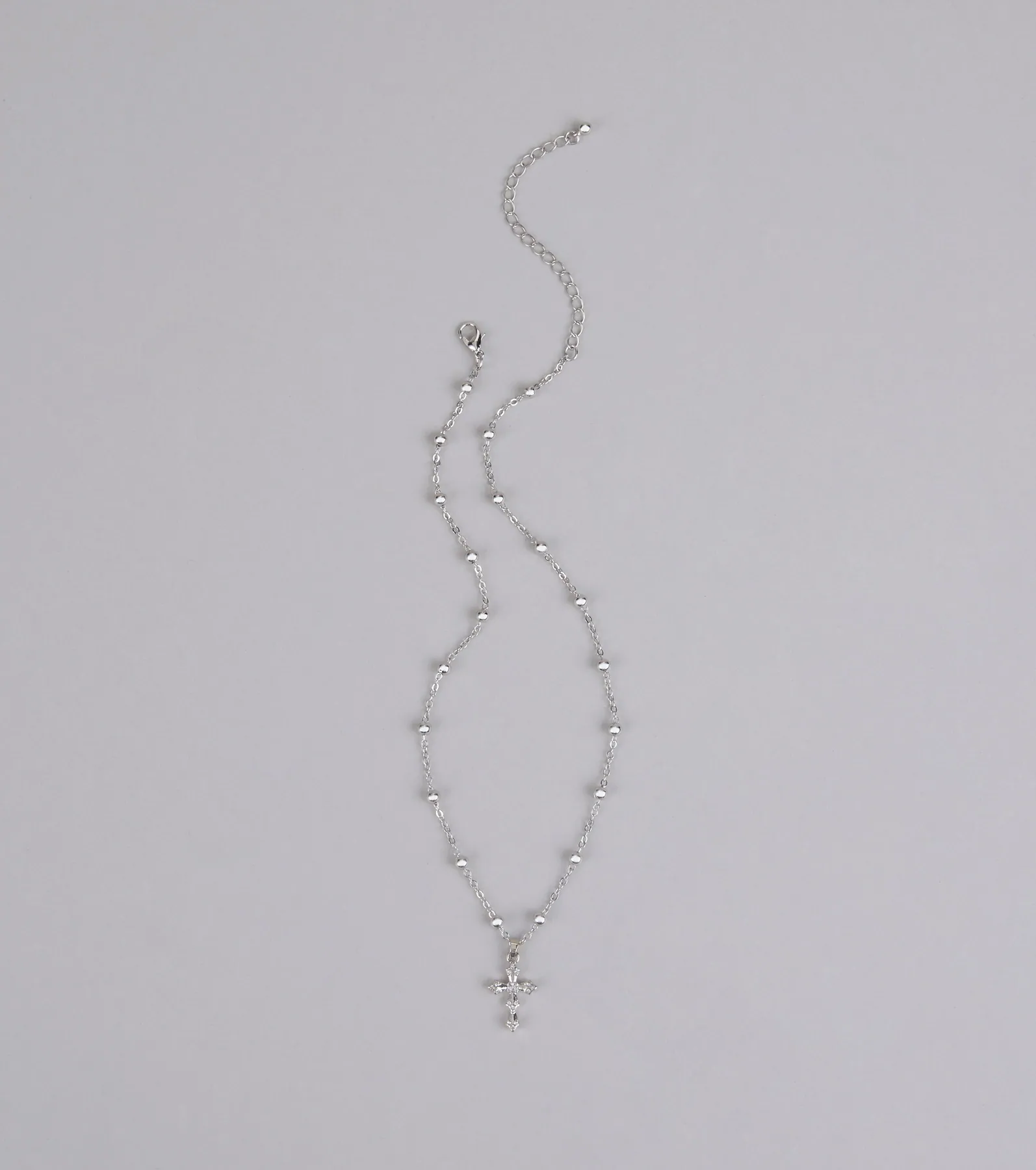 Bless Up Beaded Cross Necklace