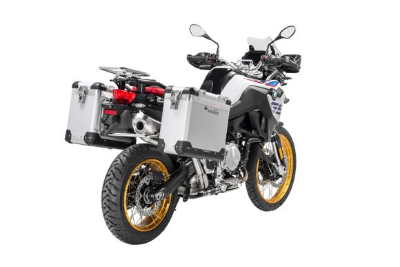 Valise Touratech ZEGA Pro 31/38 - Support gris inclus - Anodisé grisRef : TRT00965A / 01-082-5731-0