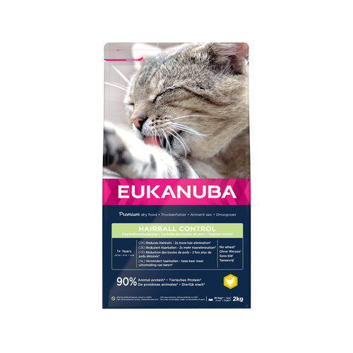 Eukanuba Hairball Control for Cats - 2kg