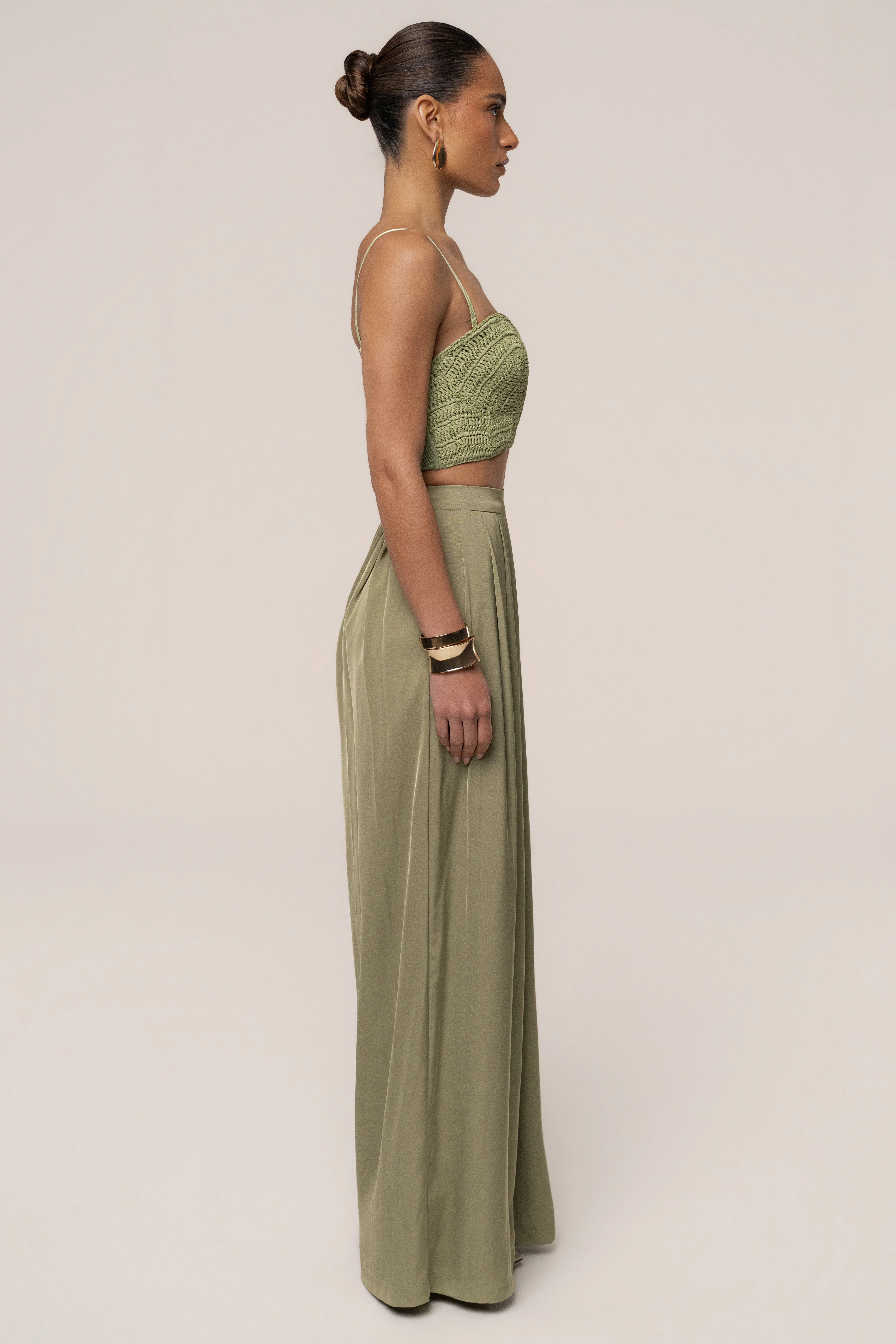 Moss Sail Away Texture Bustier