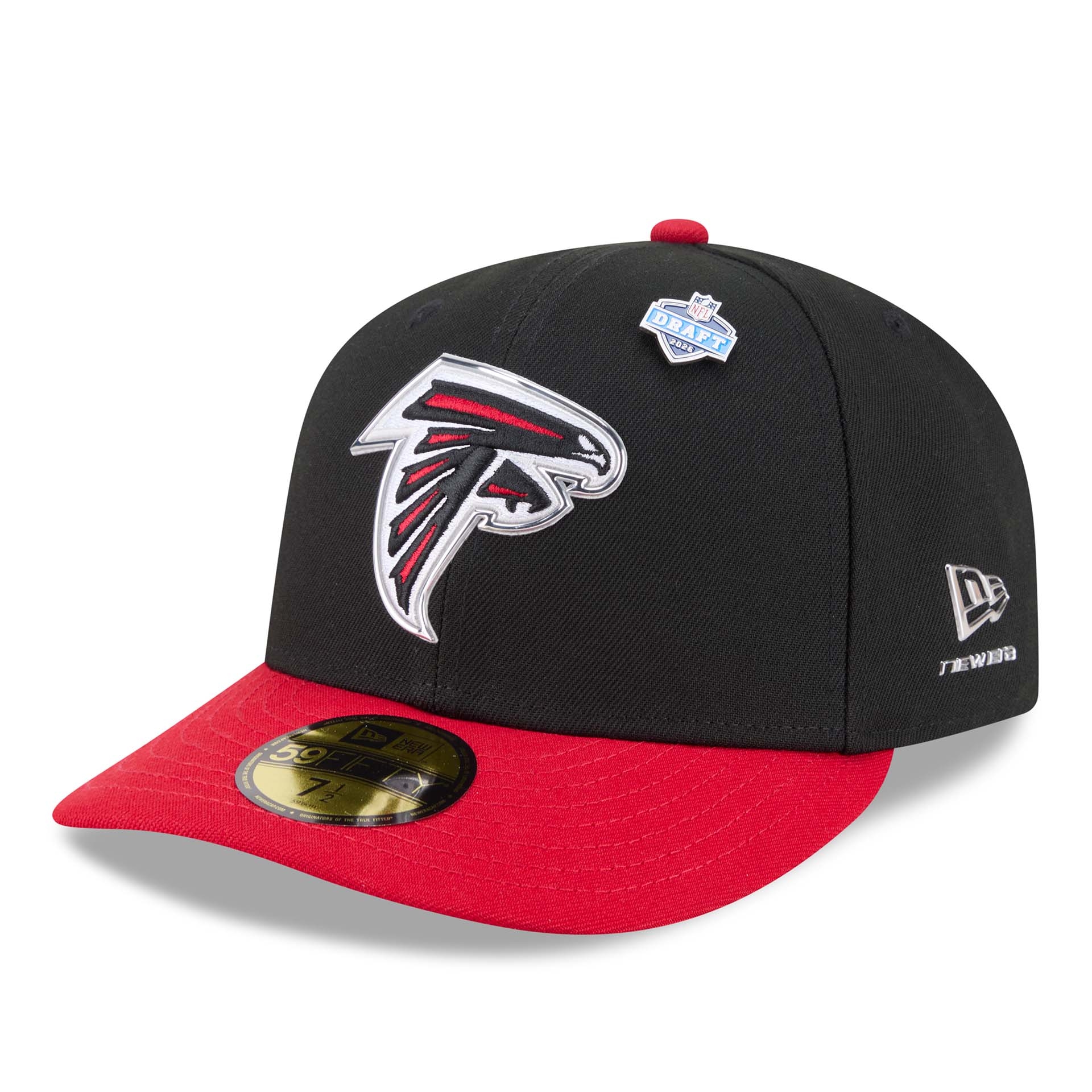 Atlanta Falcons 2026 NFL Draft Pre-Curved 59FIFTY Fitted Cap