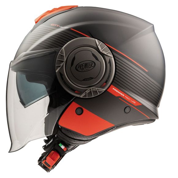 Premier cool jet helmet - CH92BM - Black / RedRef: PE0378