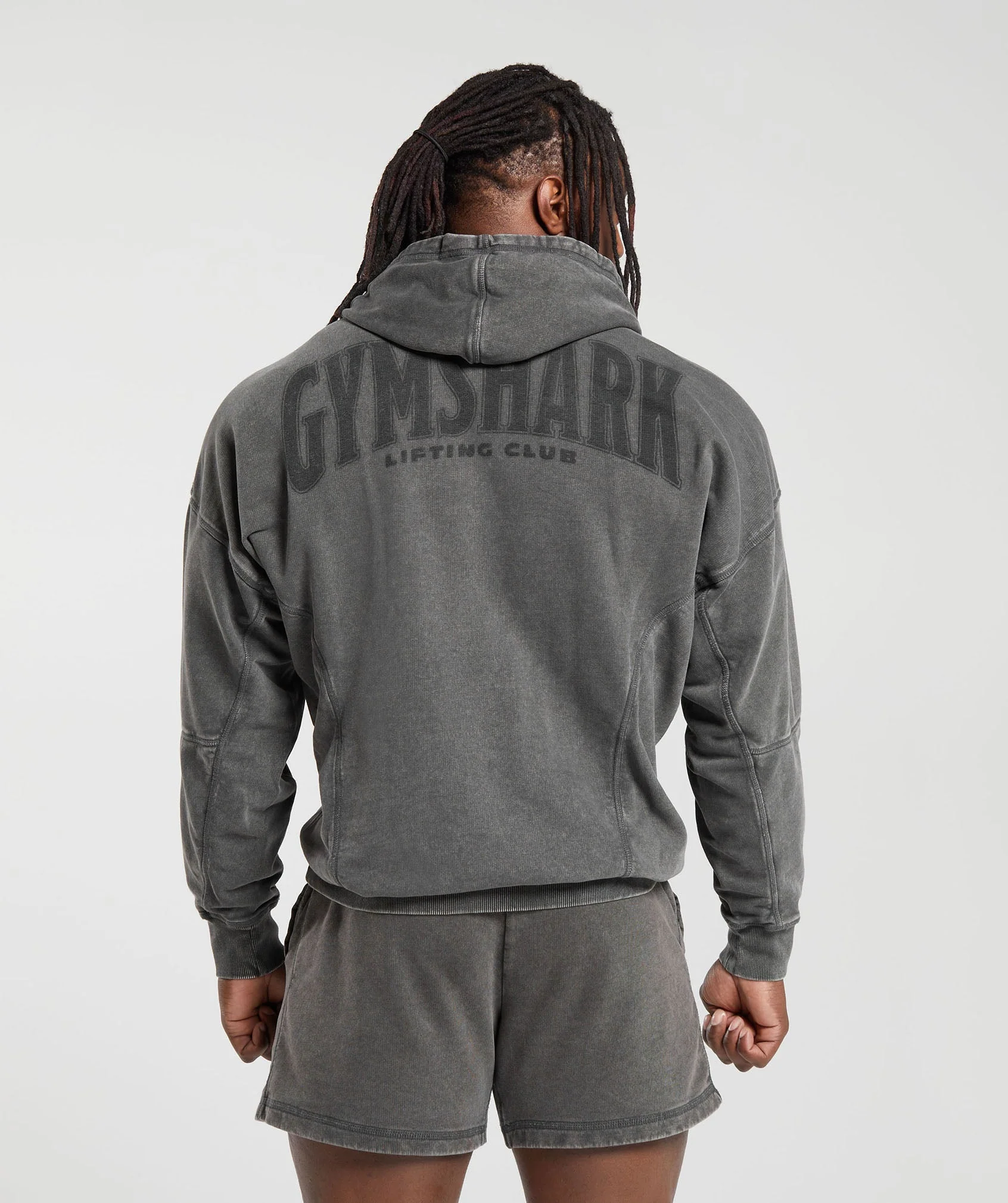 Heritage Washed Hoodie Onyx Grey