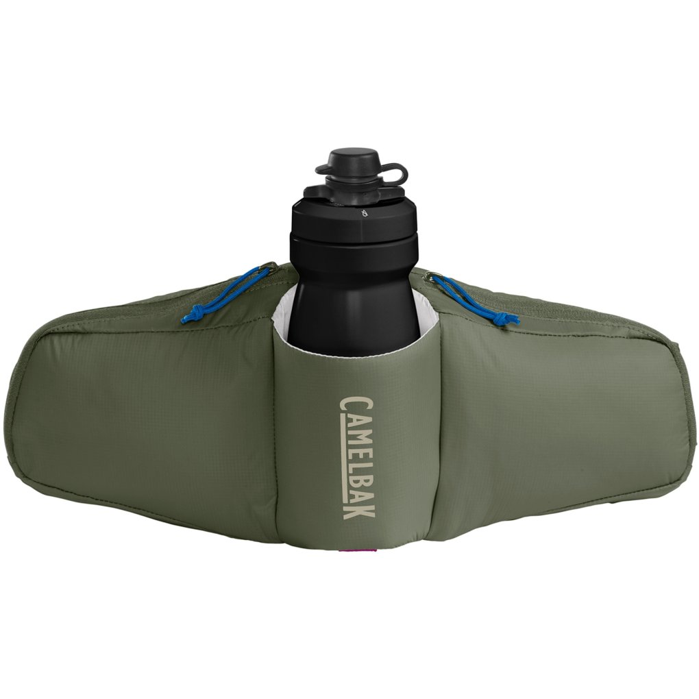 CamelBak Podium Flow 2L Waist Pack + 620ml Podium Dirt Bike Bottle - dusty olive