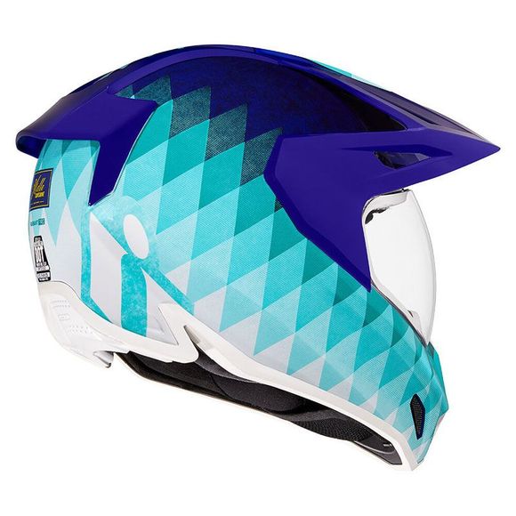 Icon VARIANT PRO Full-Face Helmet - HELLO SUNSHINE - BlueRef: IC0722