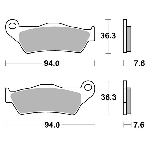 SBS 671SI Sinter Metal Racing Brake Pads Front/Rear (depending on model)Ref: 671SI / 671030