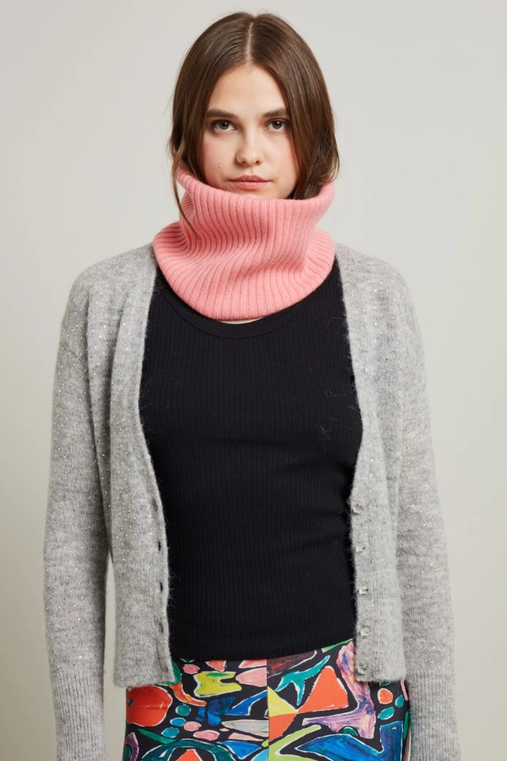 Cashmere neck warmer - PINK