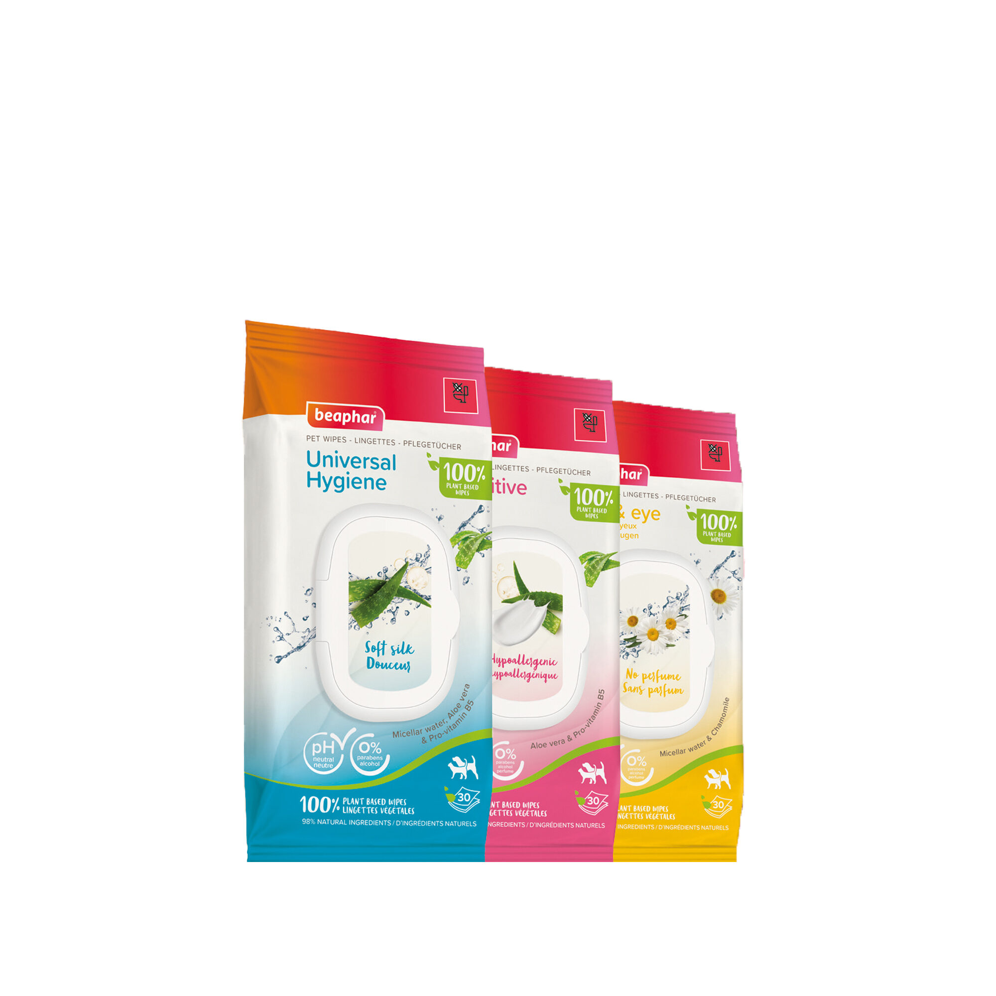 Beaphar Animal Wipes Sensitive - 30 pieces