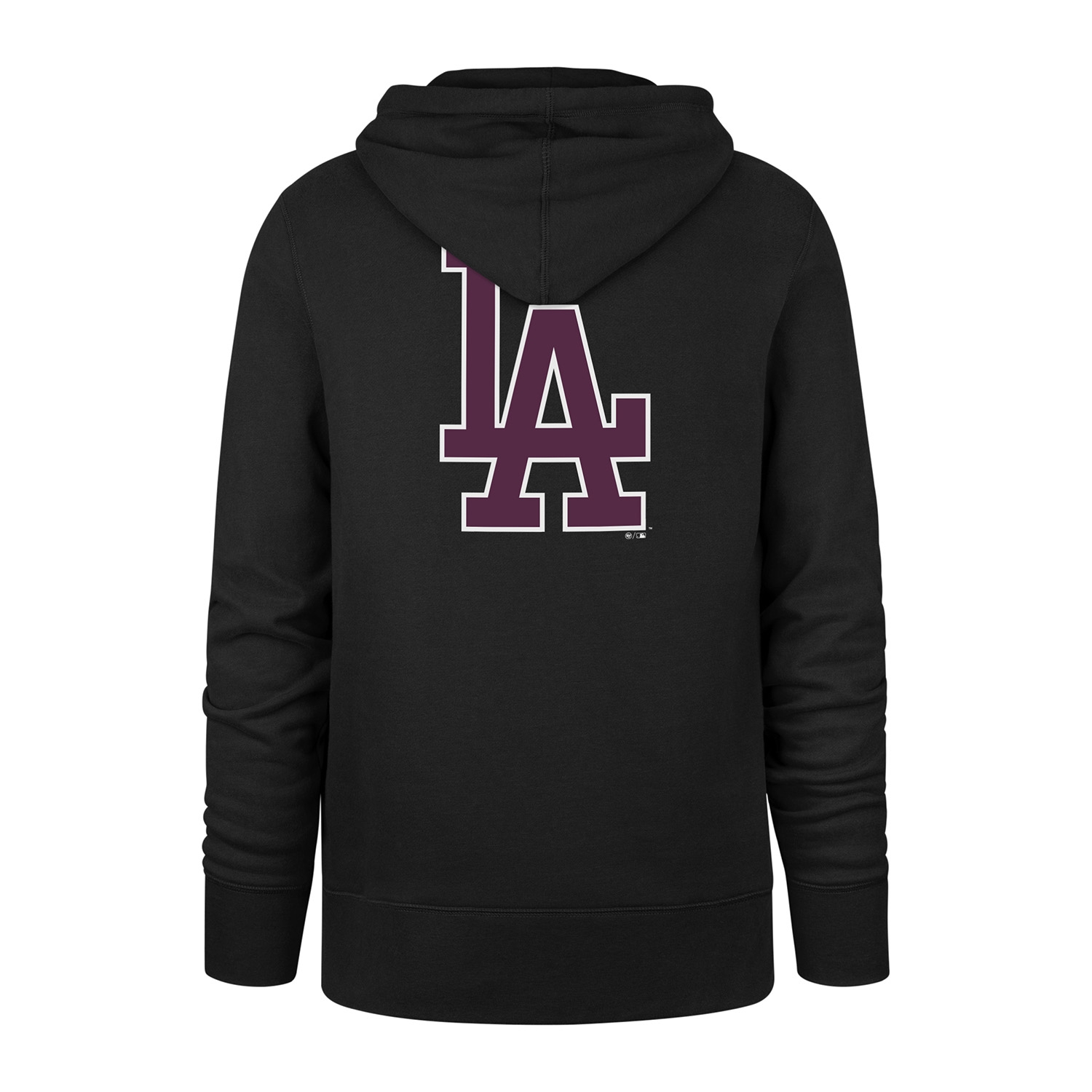 Los Angeles Dodgers Wordmark Backer '47 Burnside MLB Hoodie Black