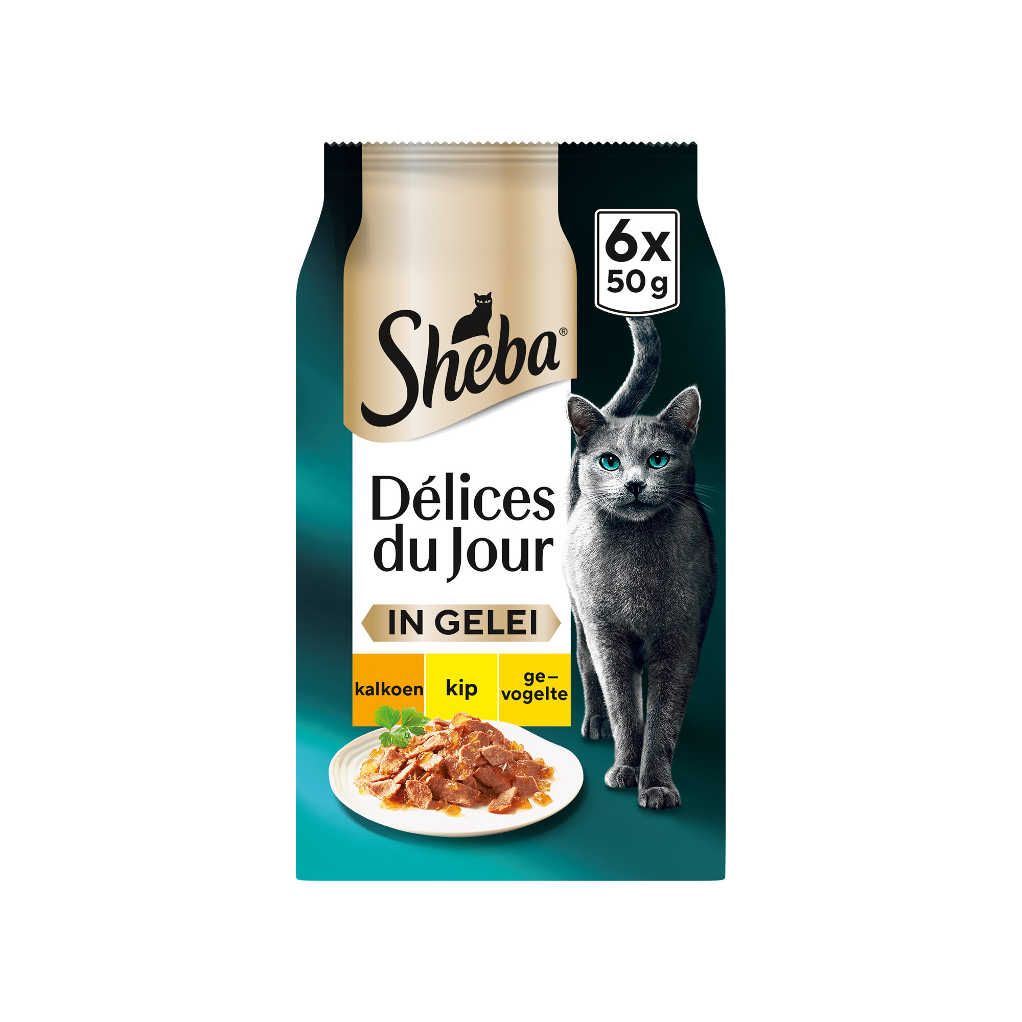 Sheba Délices du Jour in Jelly - Turkey, Chicken and Poultry