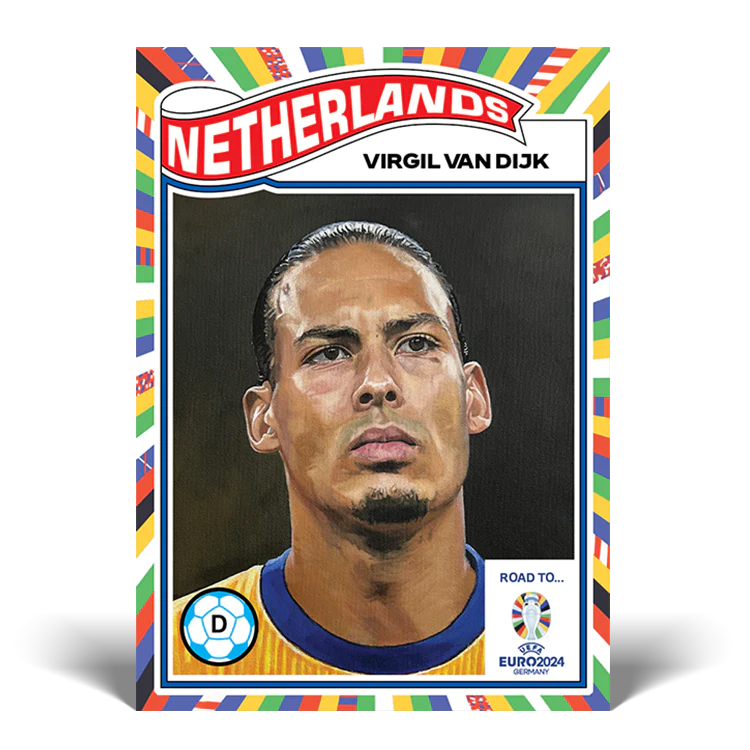 Road to UEFA EURO 2024 Living Set Card 21 - Virgil van Dijk