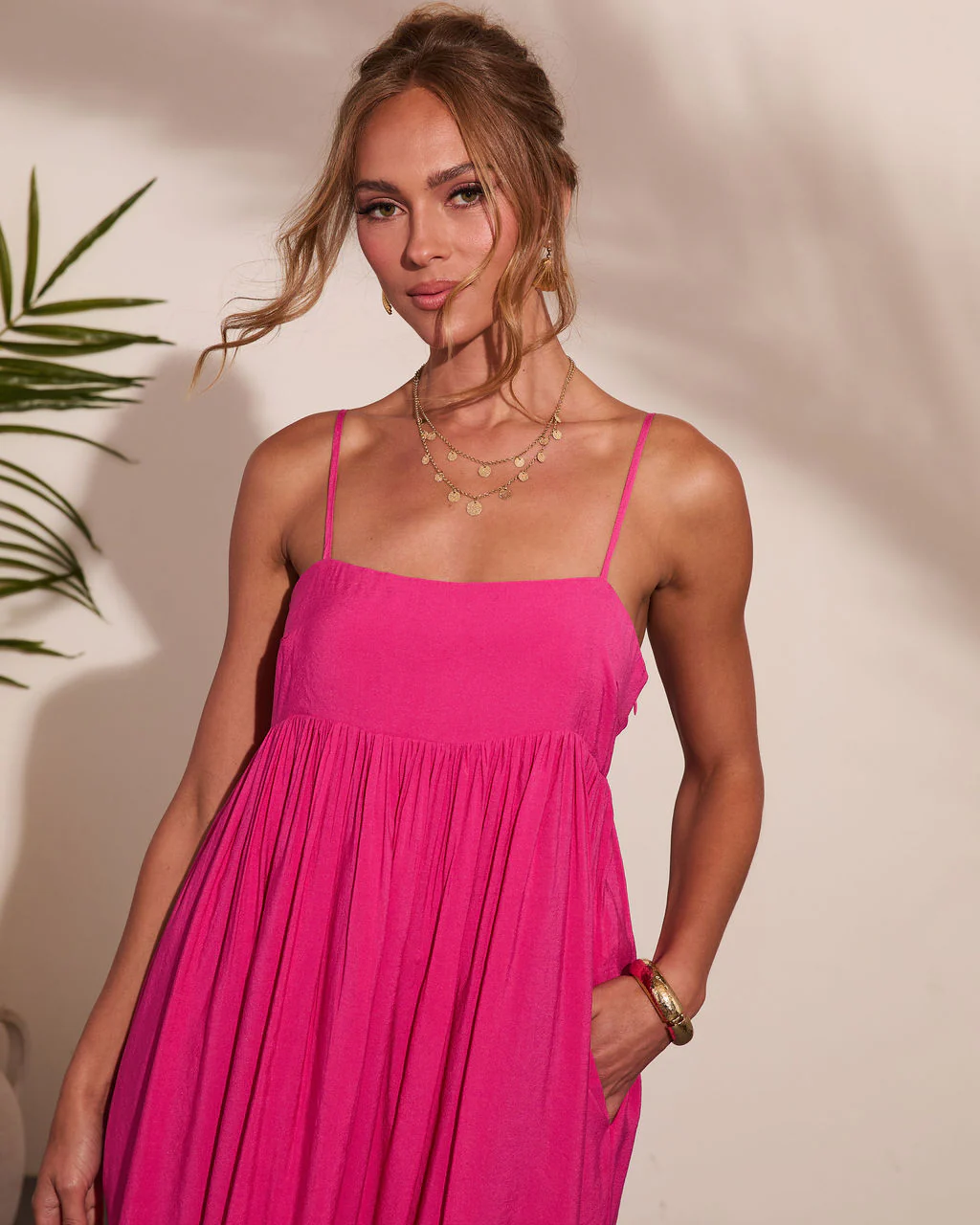 Day Breeze Shift Midi Dress