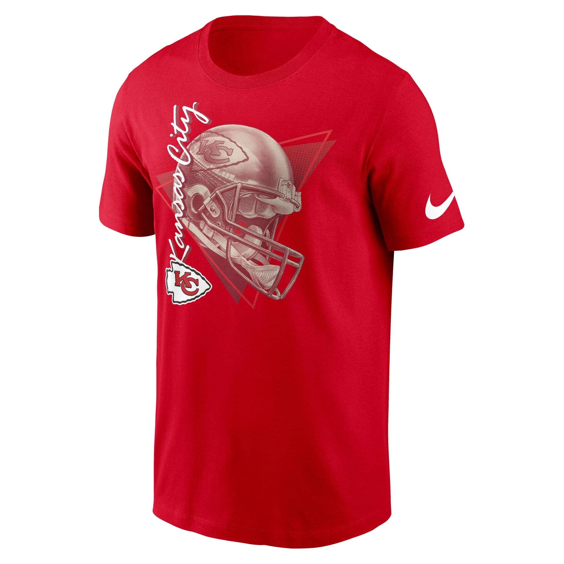Kansas City Chiefs Rewind Helmet Essential NFL T-Shirt Red