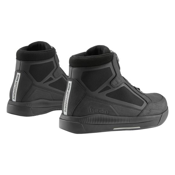Icon Patrol 3 ​​Waterproof - Black Motorcycle SneakersRef : IC0826