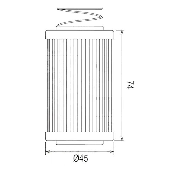 Filtre à huile HifloFiltro HF567 Type origineRef : HF0732 / 07120444