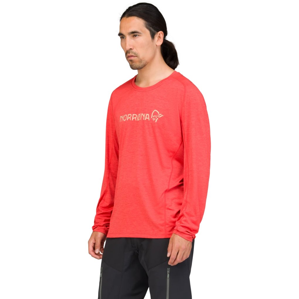 Norrona fjørå equaliser lightweight Long Sleeve Shirt Men - Paprika Red