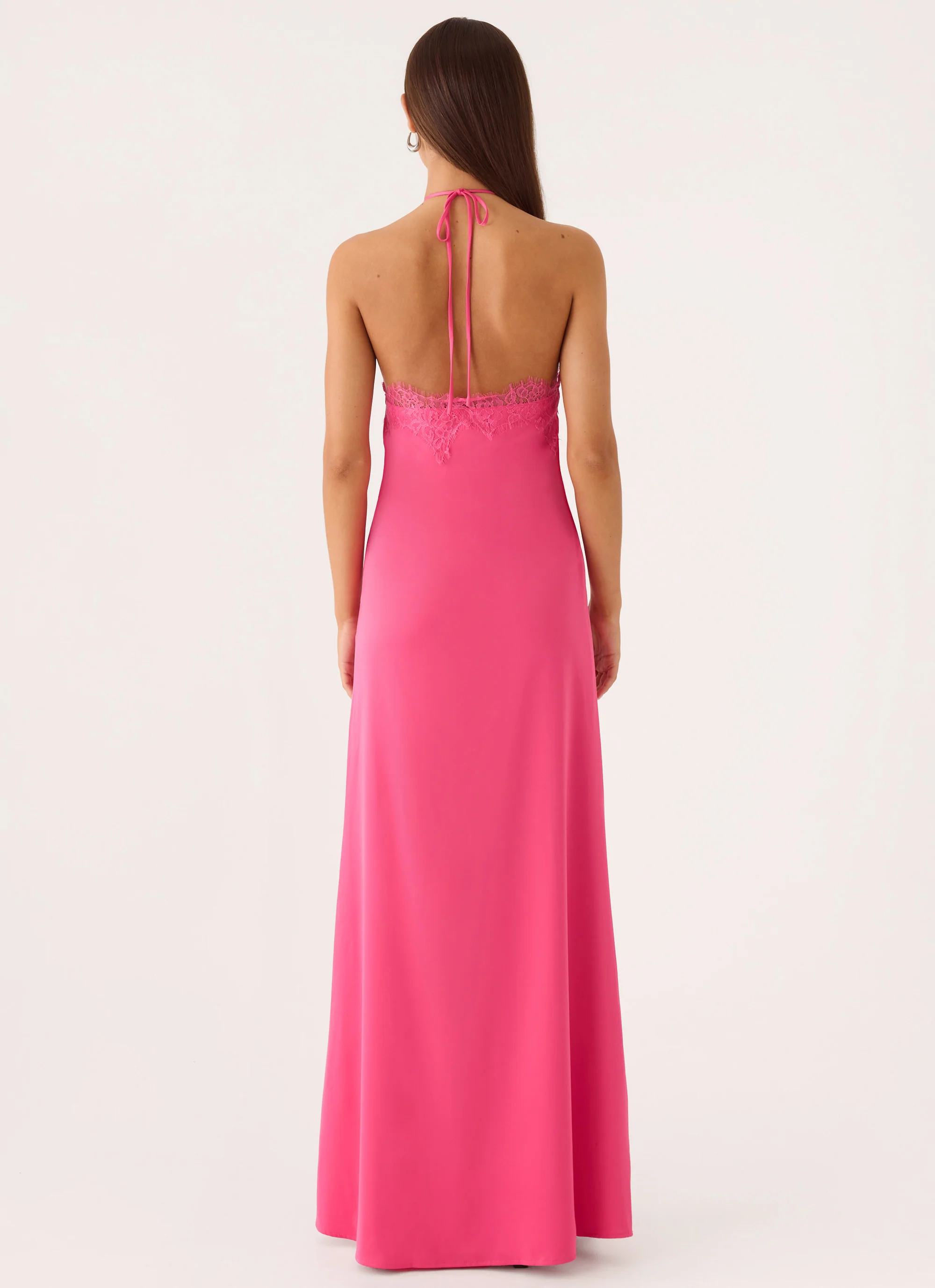 Samaria Halter Maxi Dress - Berry